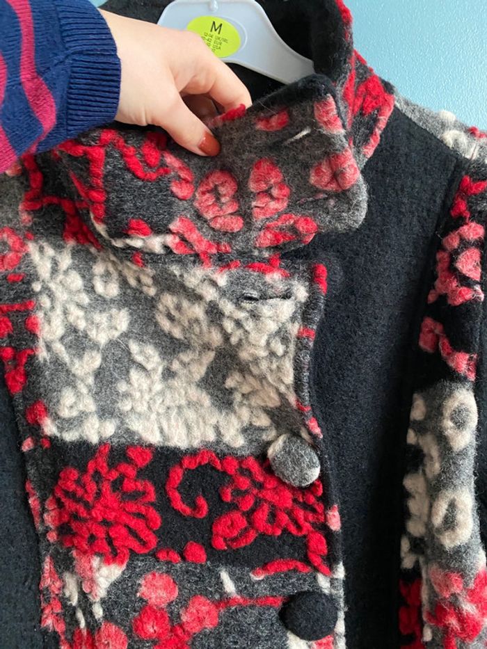 Manteau long d’hiver en laine taille 42 - photo numéro 2