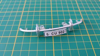 Pare-chocs avant pièce détachée miniature Porsche 356 B 1961 Burago BBurago 1/18 1/18e 1/18ème #B42