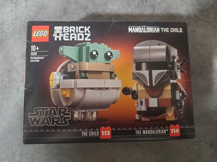 Lego Brick Headz le Mandalorien et Grogu.