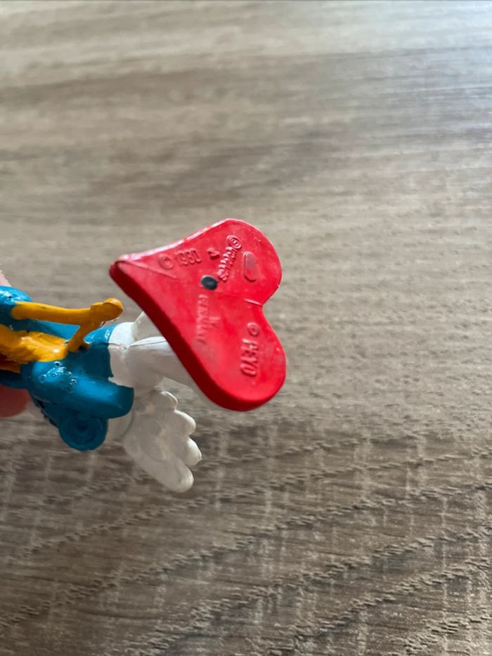 Figurine Vintage Schtroumpf Cupidon Peyo Schleich 1980 - photo numéro 5