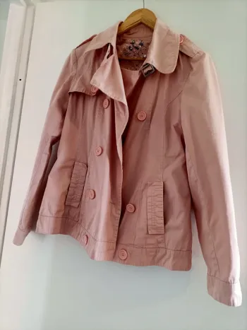 Veste trench rose