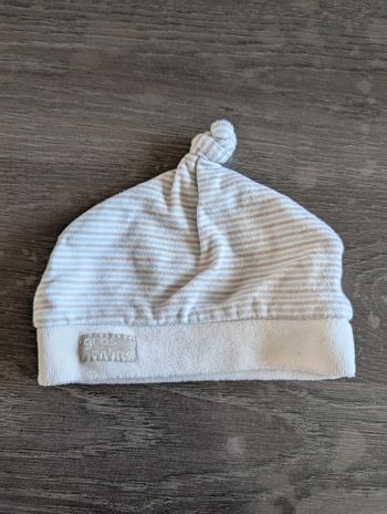 Bonnet rayé gros câlin bébé