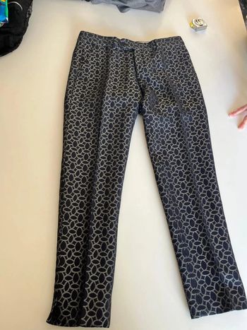 Pantalon marine et argent