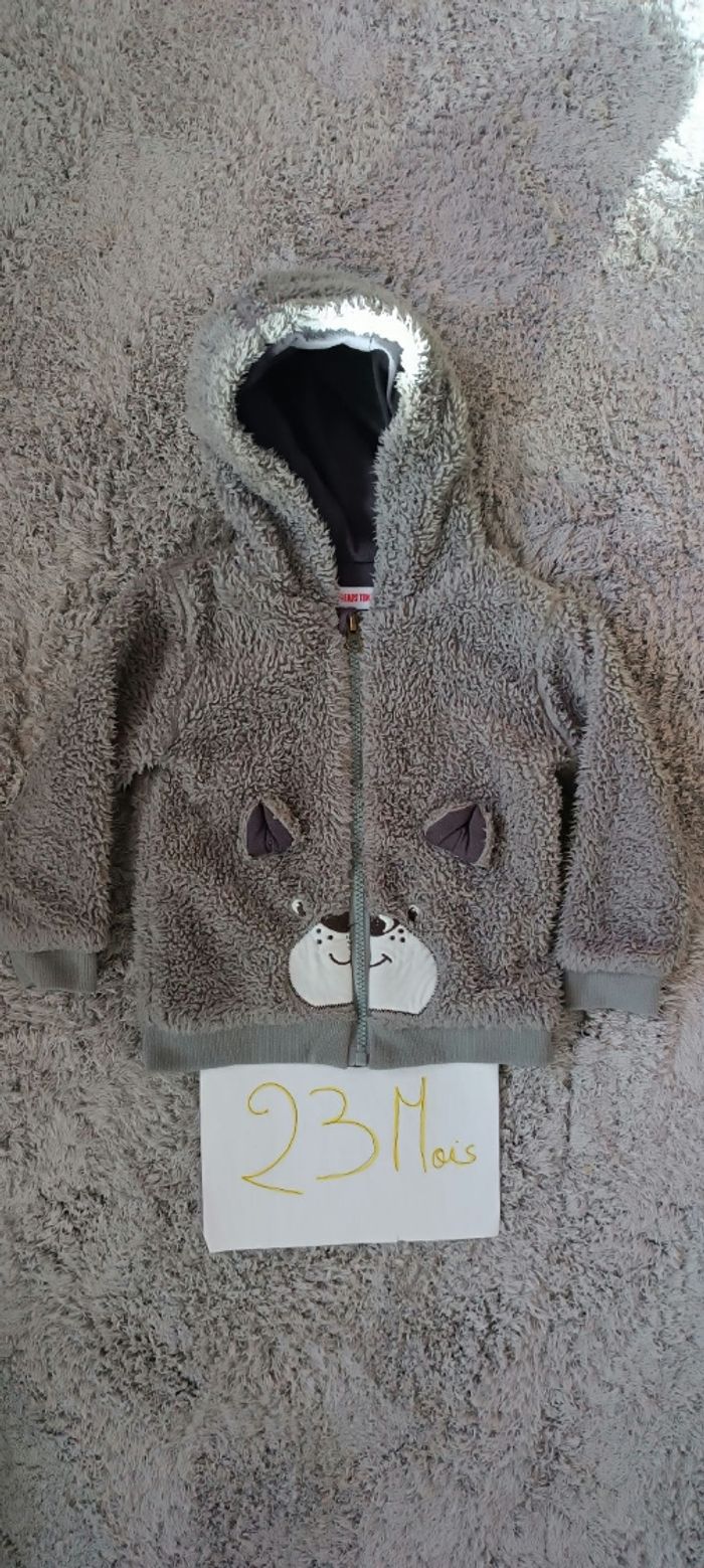 Gilet zippé 23 mois