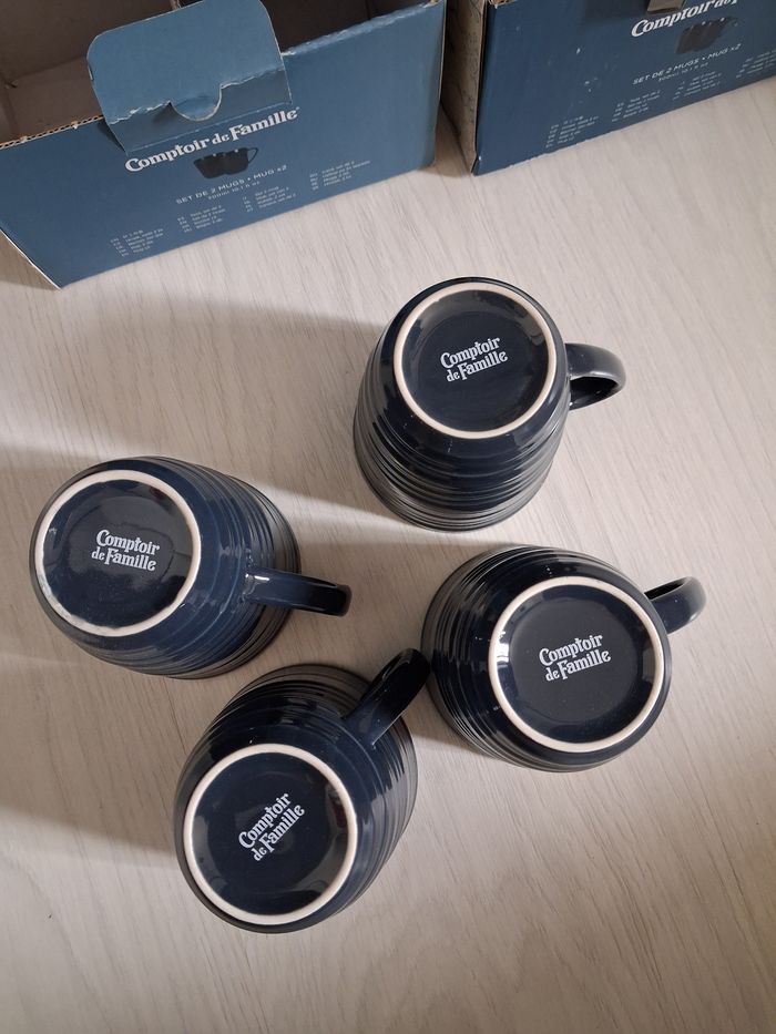 Lot de 4 mugs en porcelaine - photo numéro 4