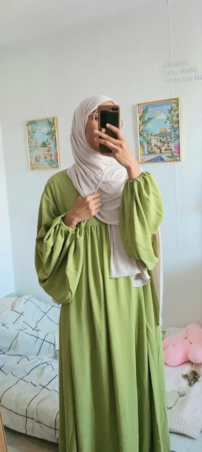 Robe verte pomme bouffante taille unique neuve - photo numéro 19
