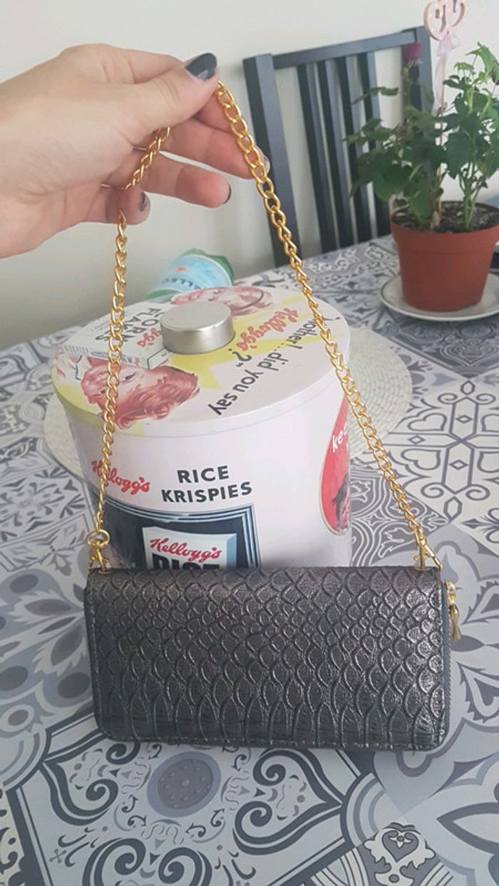 Pochette grise métallisée - photo numéro 3