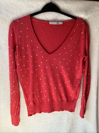 Pull fin col V Kookaï Taille 1 (1€50)