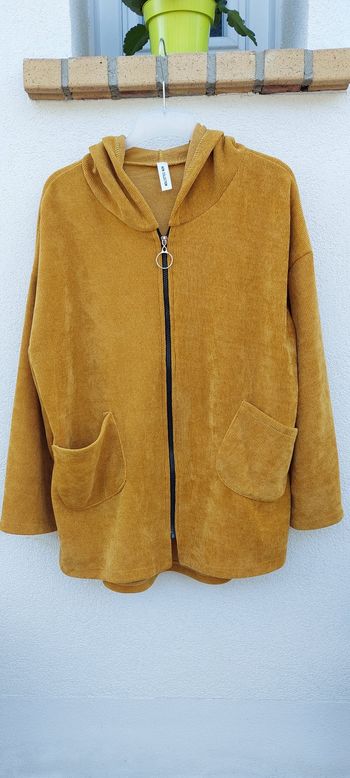 Veste longue avec capuche femme grande taille Taille 52