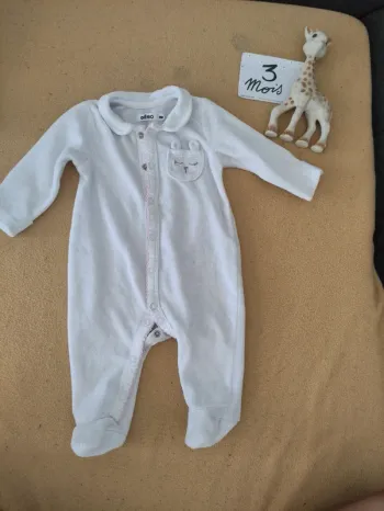 Pyjama chaud blanc