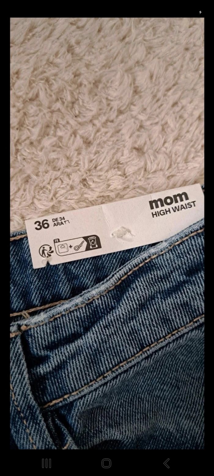 Jean mom high waist taille 36 pimkie neuf - photo numéro 5