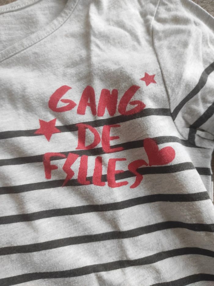 Tee-shirt manches longues fille 8 ans - photo numéro 2