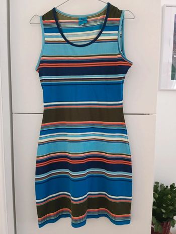 Robe vintage à rayures multicolores christian Lacroix jeans taille M