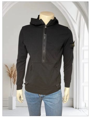 Sweat à capuche noir Stone Island – taille S – comme neuf