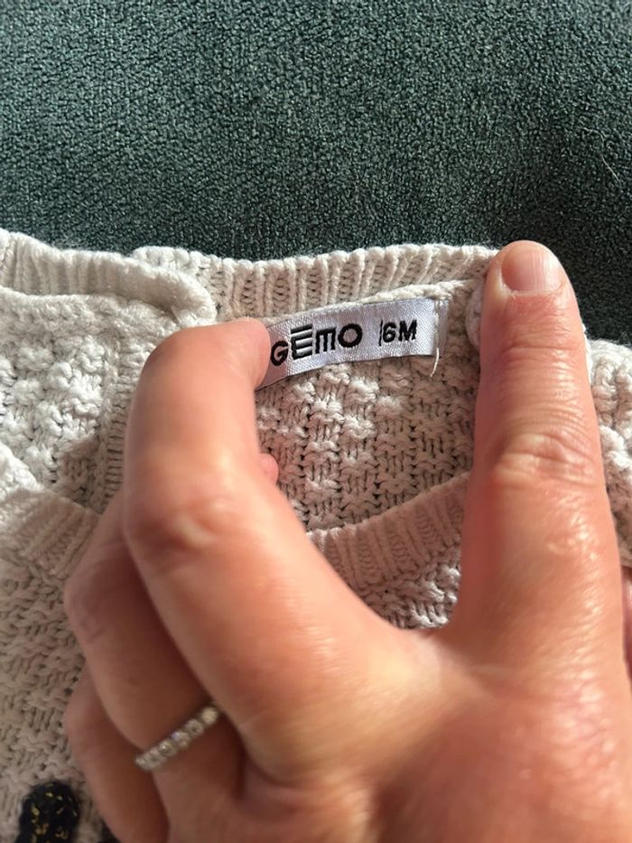Robe manches longues gemo 6 mois - photo numéro 3
