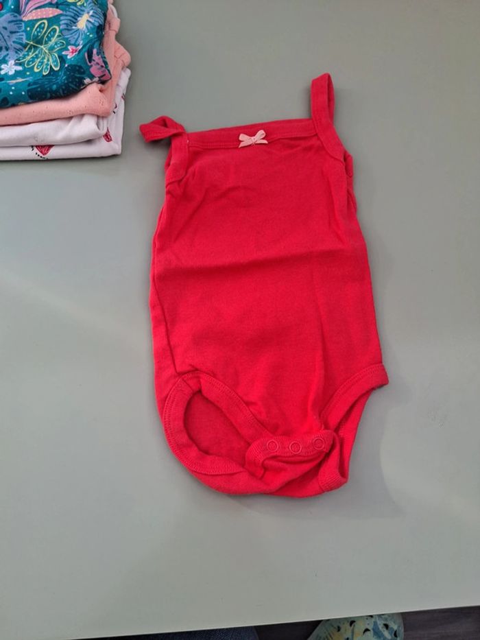 Lot de 5 bodies  fines bretelles été fille 3 mois - photo numéro 7