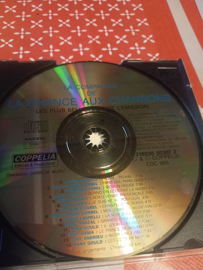 CD la compagnie de la chance aux chansons - photo numéro 4