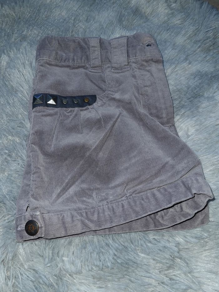 short velours gris fille 4 ans - photo numéro 6