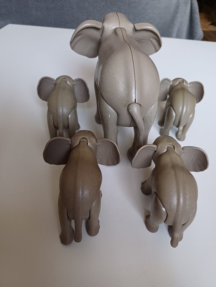 Lot de figurines famille éléphants playmobil - photo numéro 4
