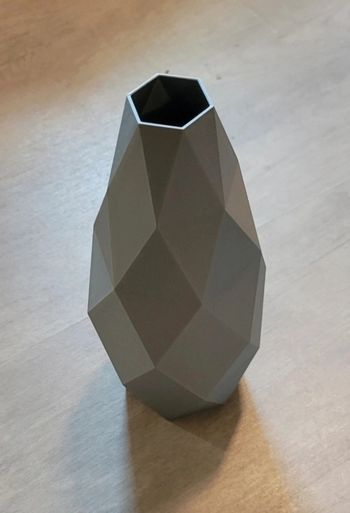 Vase déco gris art pop neuf 