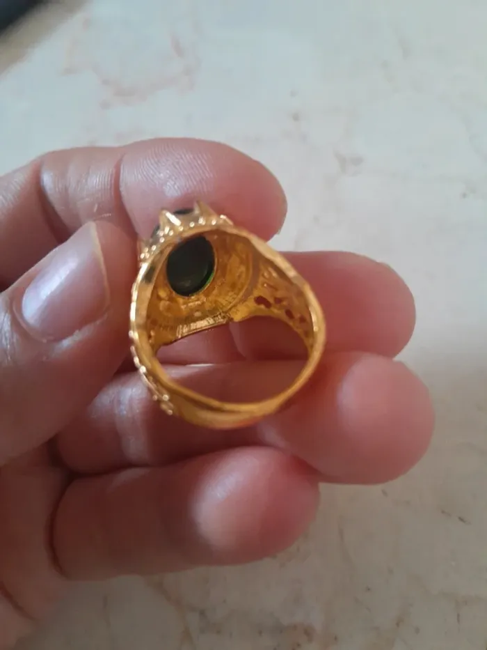 Chevalier doré 💫Doré vert💫 vintage - photo numéro 3