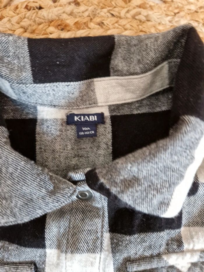 Chemise à carreaux oversize Kiabi 🍭10 ans🍭 - photo numéro 3