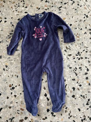 Pyjama violet 18 mois mots d enfants