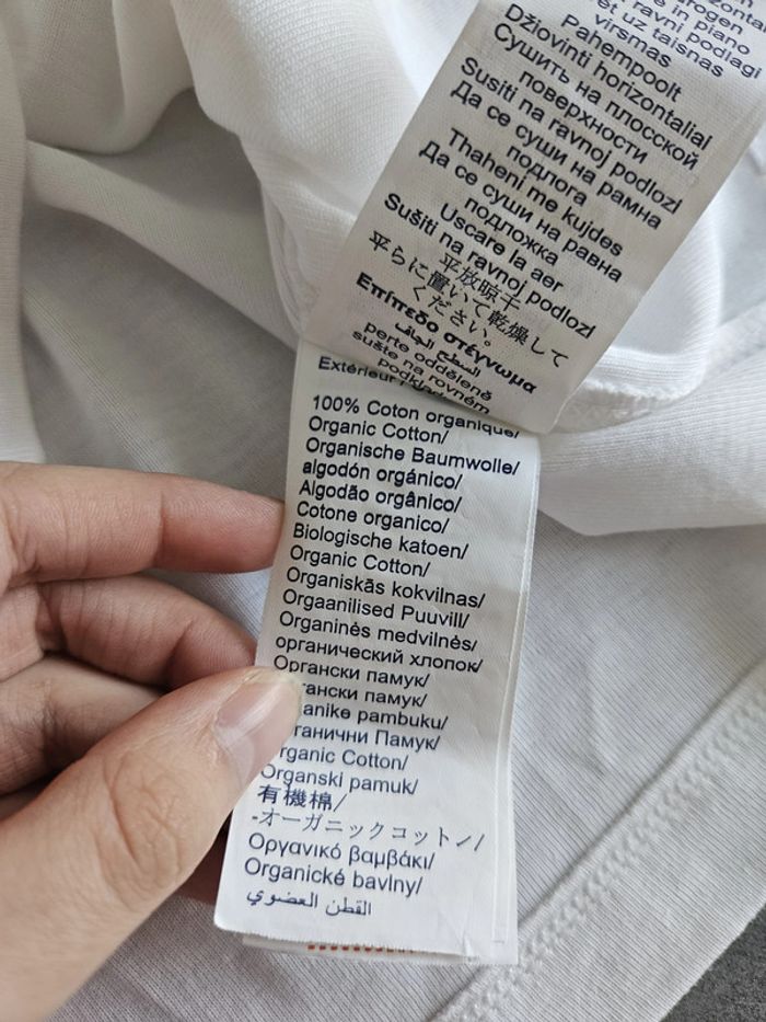 T-shirt à manches longues slim unisexe - Taille 14 ans (162cm) - Okaidi (NEUF étiquetté) - Blanc uni - photo numéro 6
