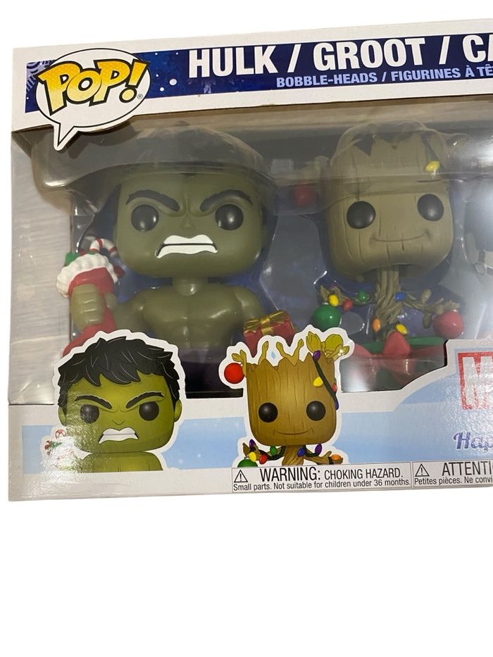 Pack 4 figurines pop Marvel neuf - édition spéciale noël - photo numéro 4