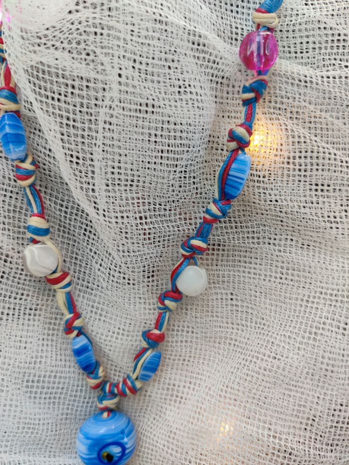 Collier multicolore fait à la main - photo numéro 2