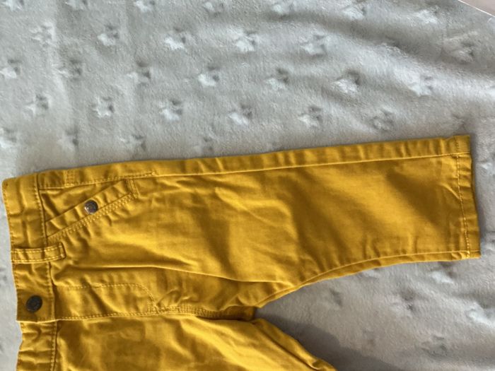 pantalon léger jaune obaibi 6 mois taille réglable - photo numéro 5