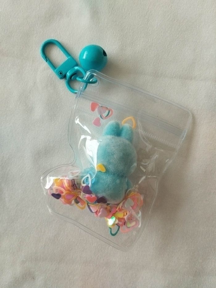 Porte-clés Labubu bleu - photo numéro 3