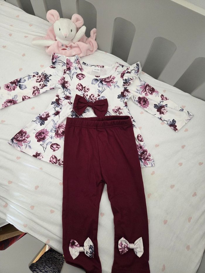 😍 ensemble fille neuf 9 12 mois