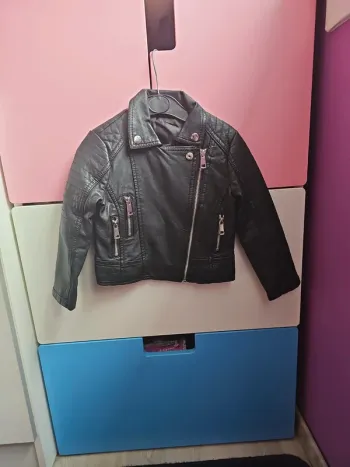 Veste simili cuir perfecto fille 3 ans