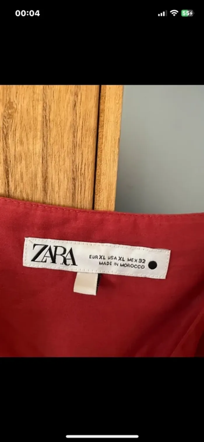 Robe longue été Zara couleur terracotta, taille XL - photo numéro 5