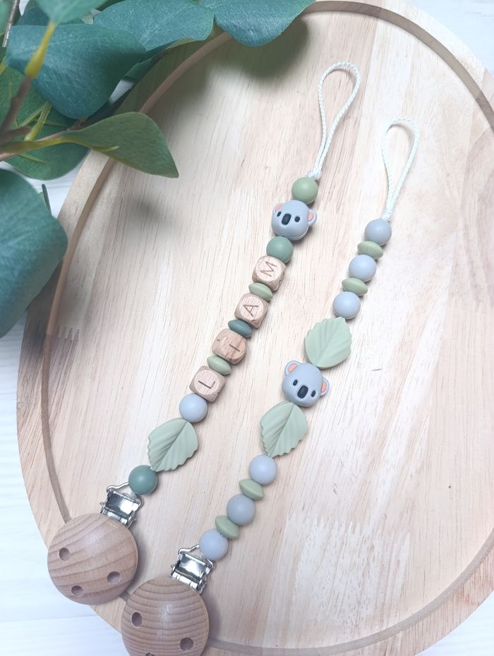 Attache tétine personnalisée koala