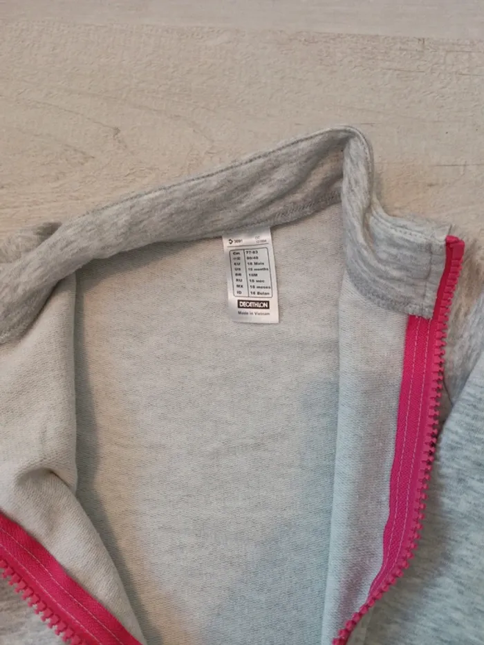 Veste jogging fille Domyos 18 mois - photo numéro 4