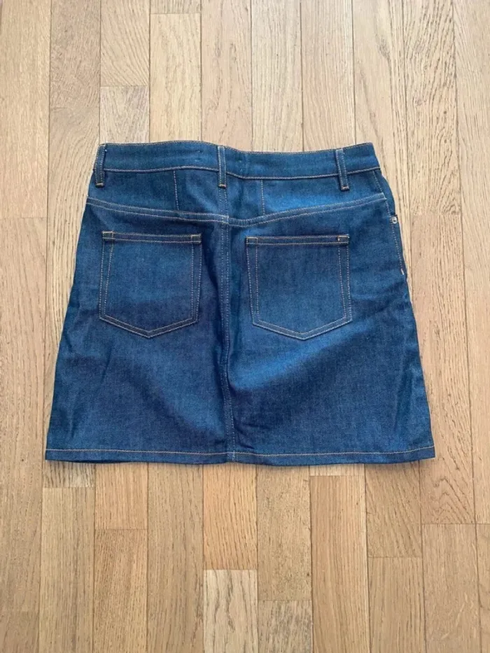 Mini jupe en jean bleu Maison Standards taille S - photo numéro 6