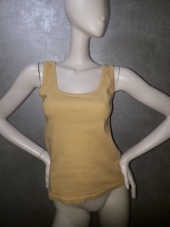 débardeur moutarde 100 % coton influx taille 38/40