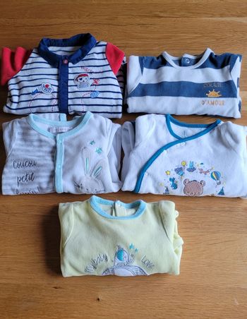 Lot de 5 pyjamas 3 mois