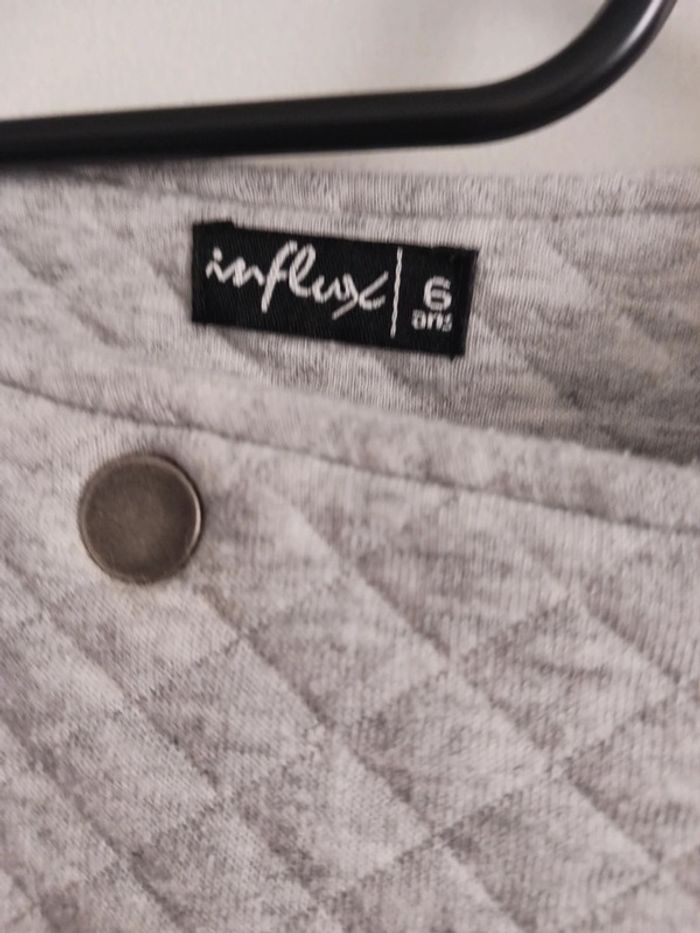 Gilet zippé fille 6 ans Influx gris - photo numéro 3