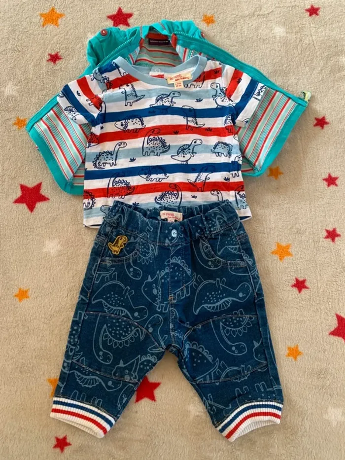 Lot garçon Sergent Major & DPAM, 3 mois quasi neuf, style marin et aventure - photo numéro 5