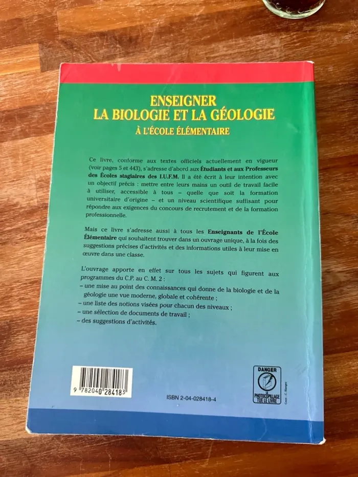 Livre enseigner la biologie et la géologie - photo numéro 3