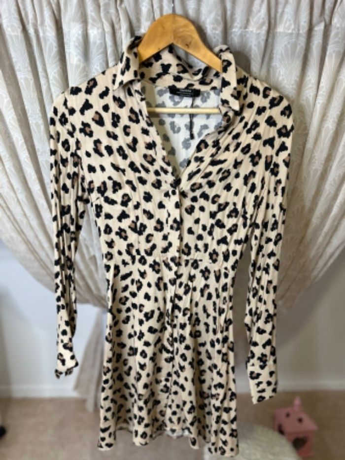 Robe chemise léopard