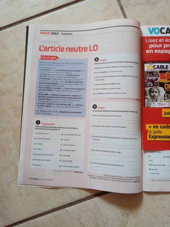 5 magazines Vocable espagnol - photo numéro 5