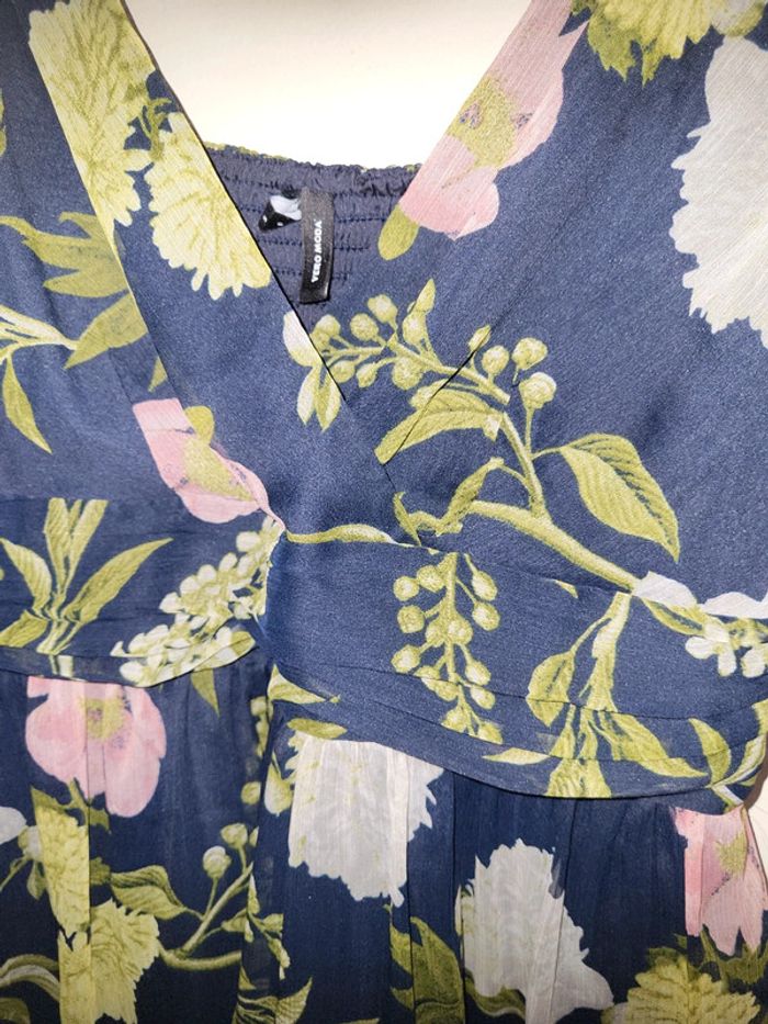 Robe fleurie en voile vero moda - photo numéro 3