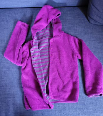 Gilet violet réversible Vertbaudet 6 ans