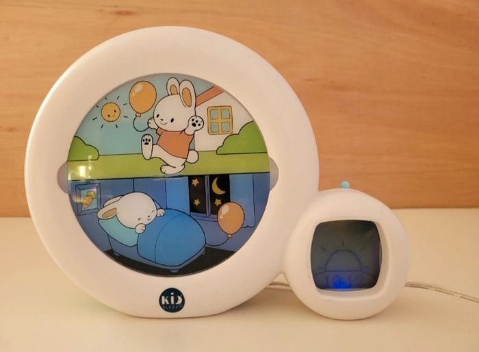 Réveil éducatif Kid'sleep - Moon Blanc - photo numéro 2