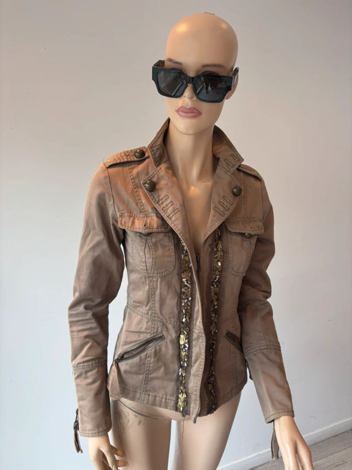 Veste en jeans Morgan de toi beige