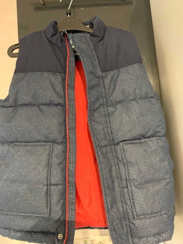 Doudoune sans manche bleu